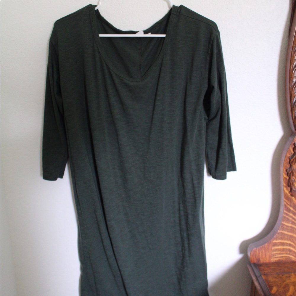 Gap green shift dress